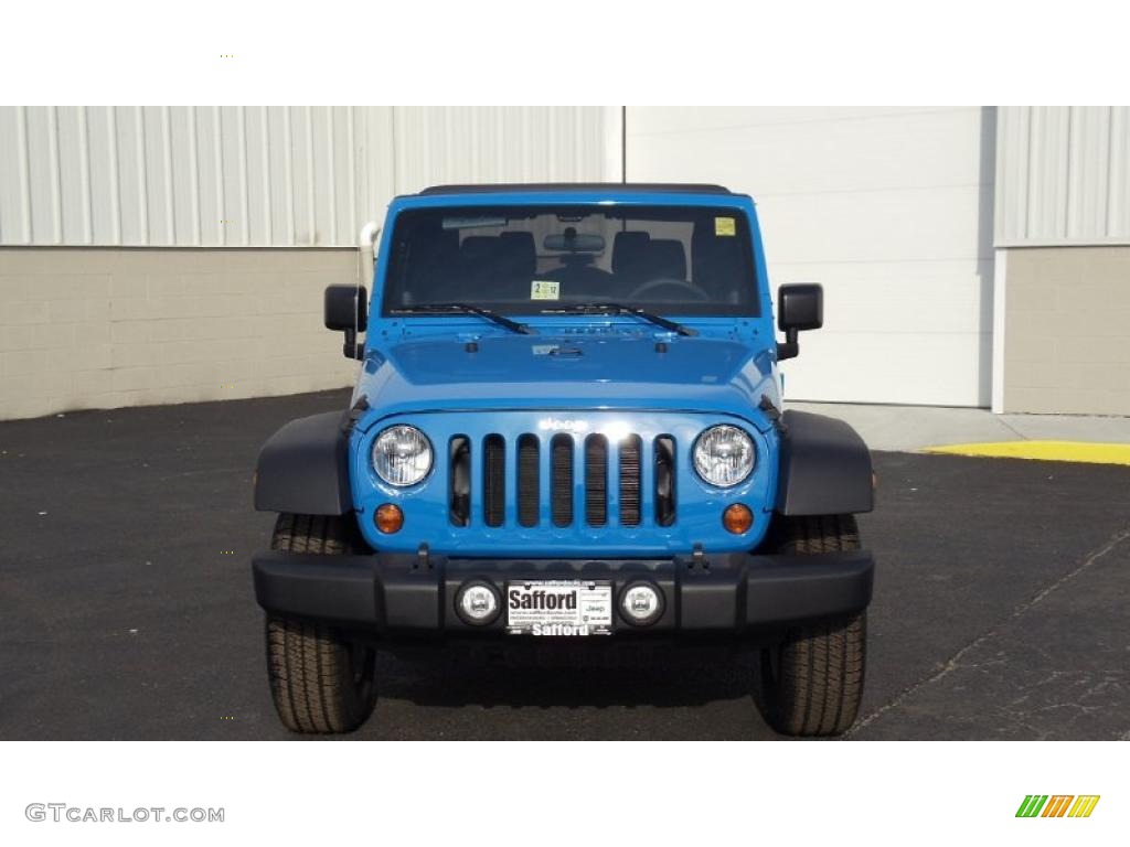 2011 Wrangler Sport S 4x4 - Cosmos Blue / Black photo #2