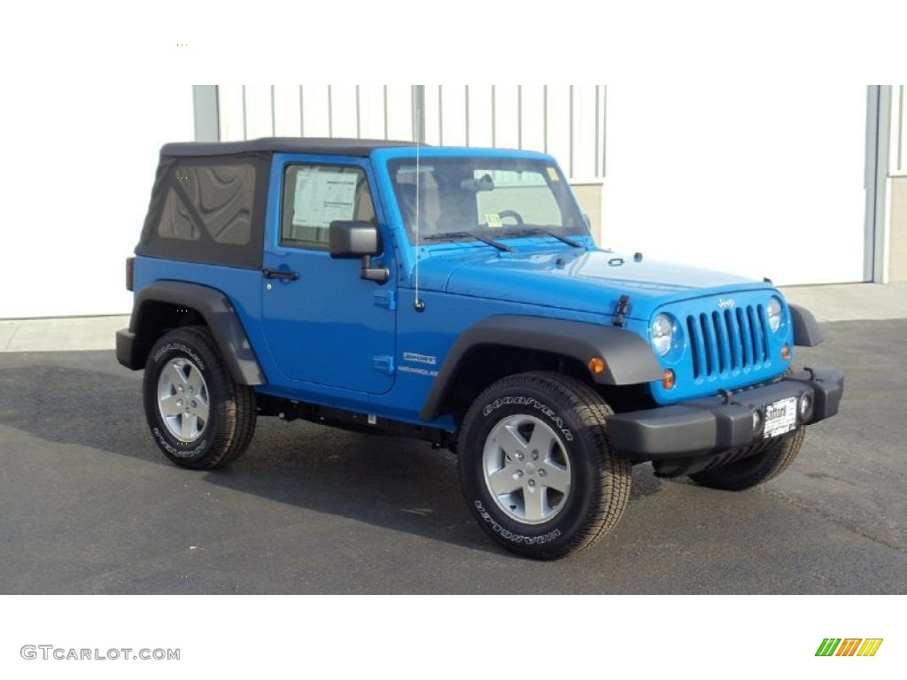 2011 Wrangler Sport S 4x4 - Cosmos Blue / Black photo #3