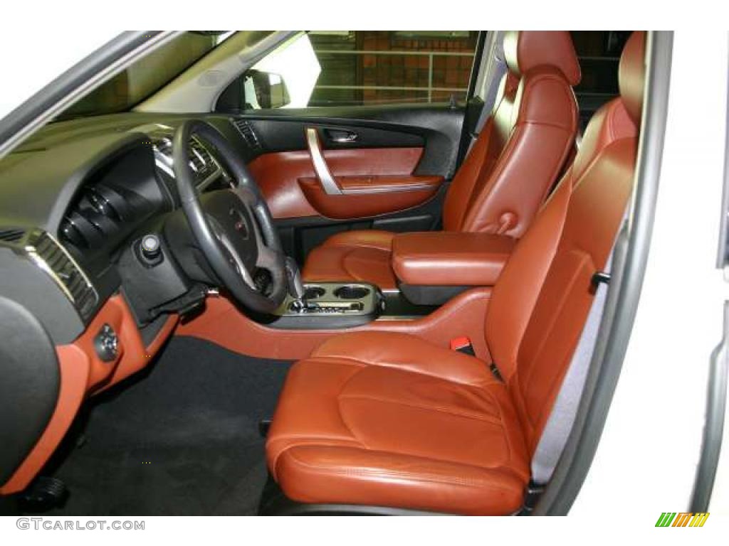 Brick Interior 2009 GMC Acadia SLT Photo #47395475