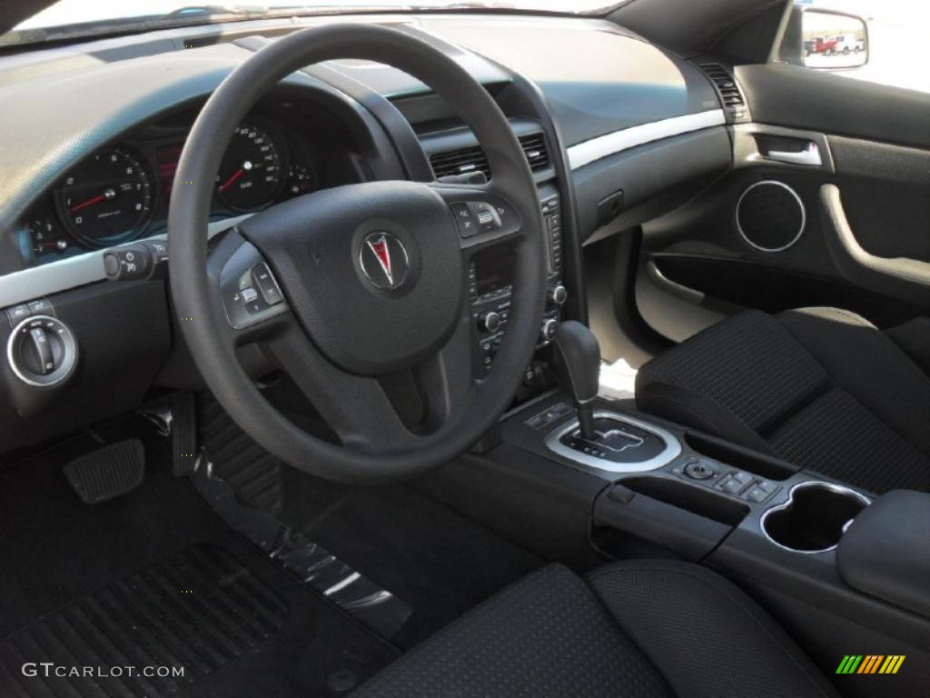 2009 Pontiac G8 Sedan Onyx Steering Wheel Photo #47395580