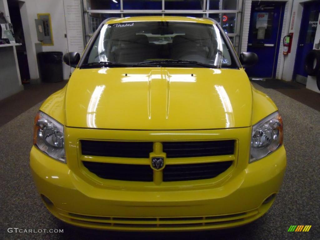 Solar Yellow Dodge Caliber