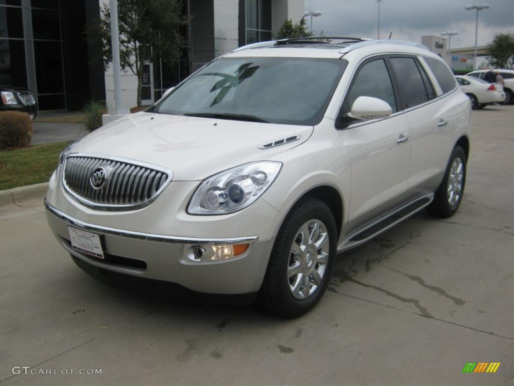 2011 Enclave CXL - White Diamond Tricoat / Cashmere/Cocoa photo #1