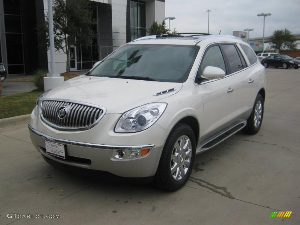 2011 Enclave CXL - White Diamond Tricoat / Cashmere/Cocoa photo #1