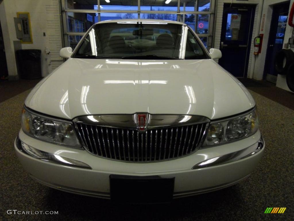 Vibrant White Lincoln Continental