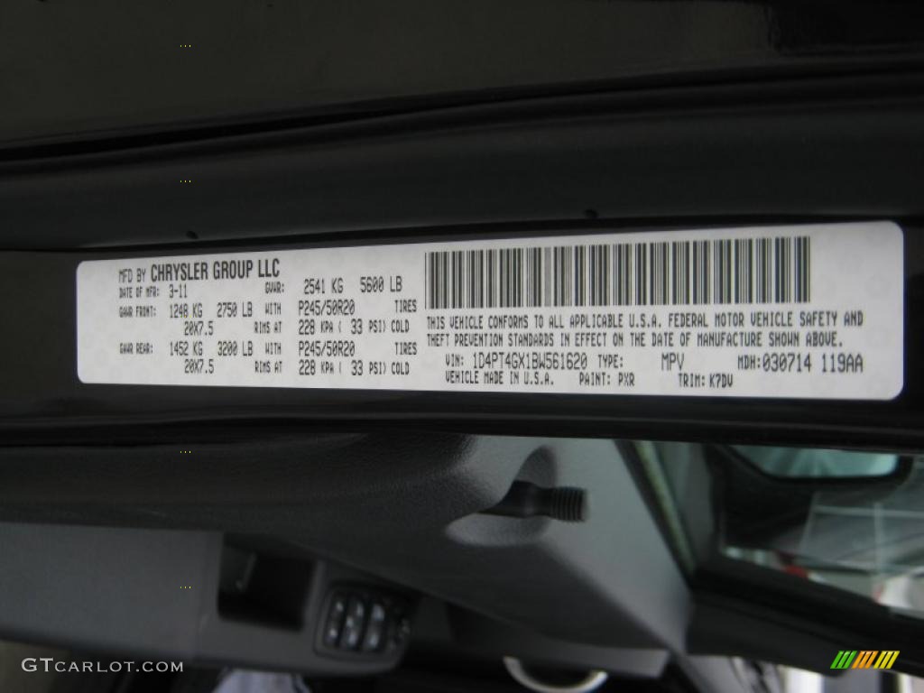 2011 Nitro Color Code PXR for Brilliant Black Crystal Pearl Photo #47397839