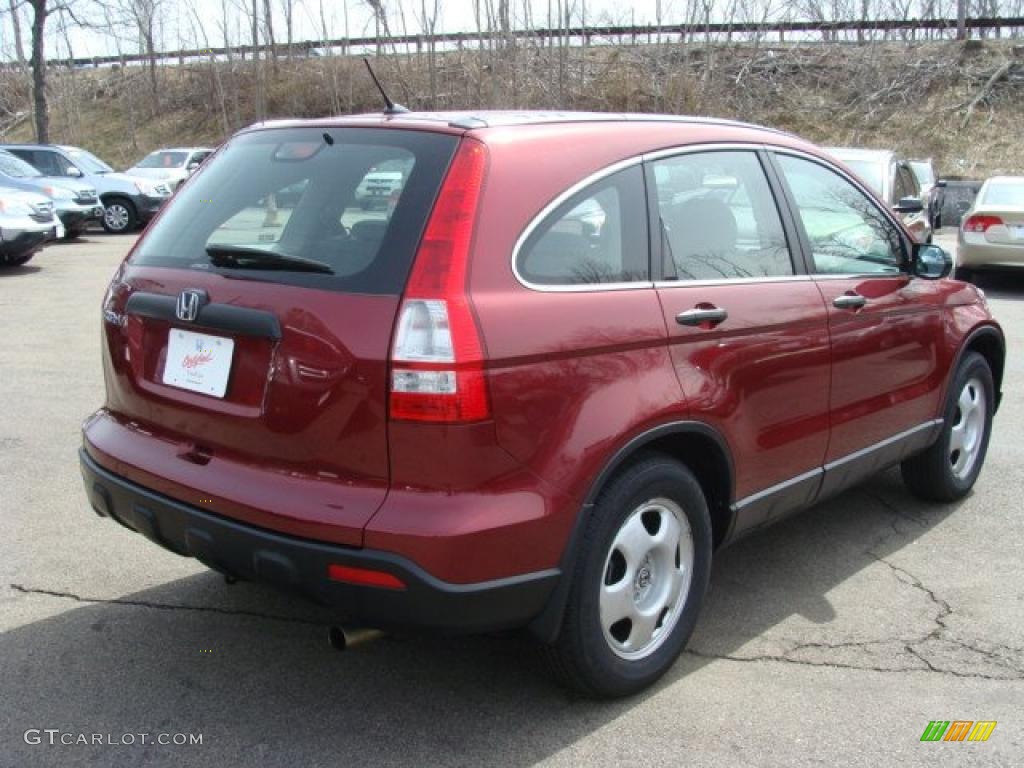 2007 CR-V LX 4WD - Tango Red Pearl / Gray photo #5