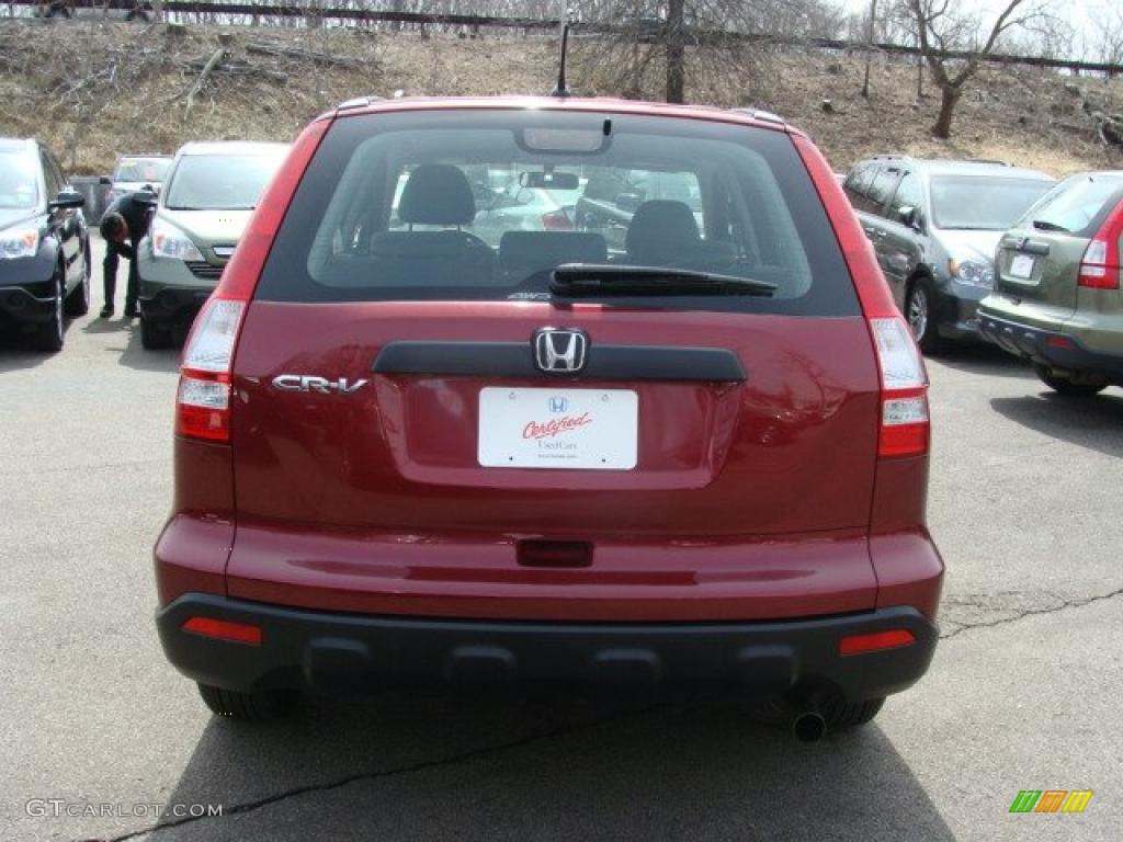 2007 CR-V LX 4WD - Tango Red Pearl / Gray photo #6