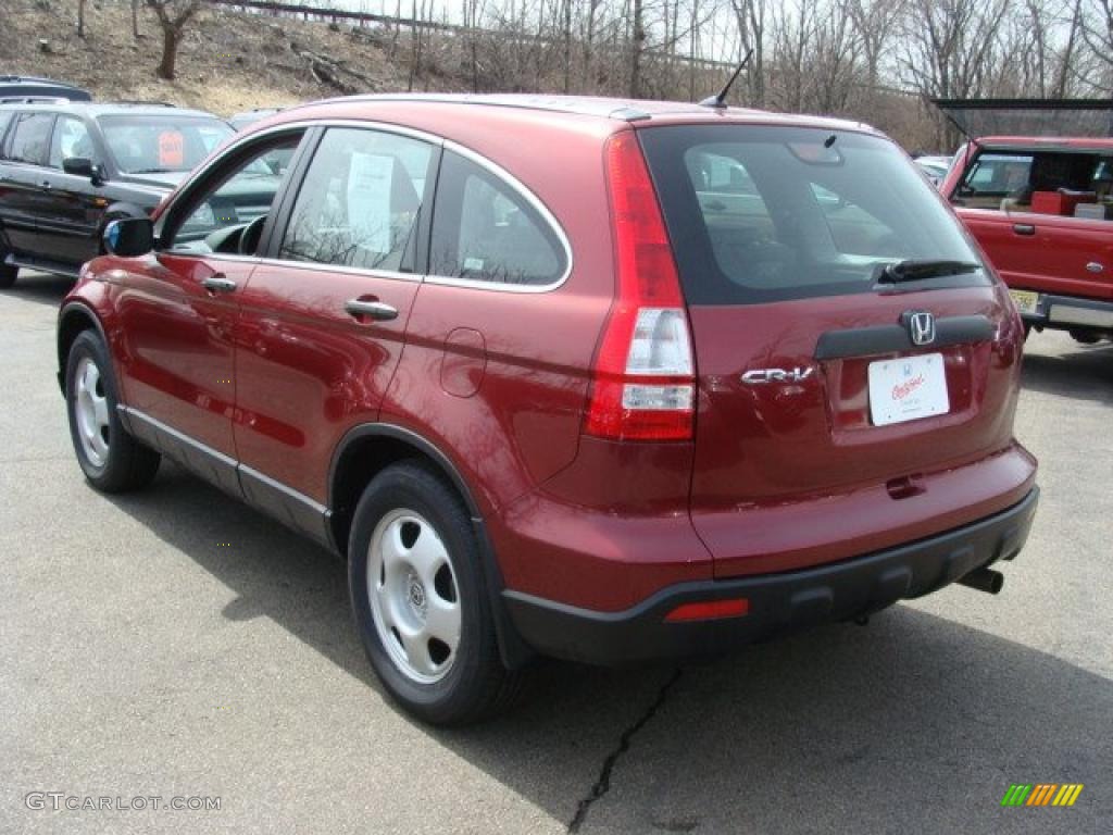 2007 CR-V LX 4WD - Tango Red Pearl / Gray photo #7