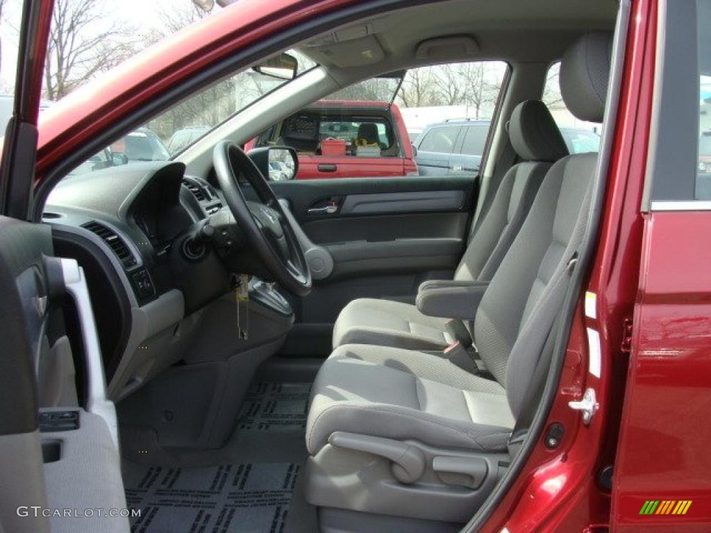 2007 CR-V LX 4WD - Tango Red Pearl / Gray photo #11