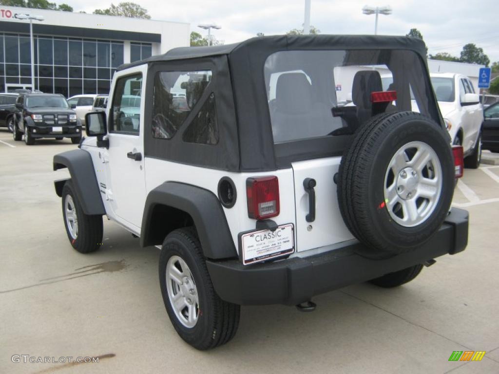 2011 Wrangler Sport 4x4 - Black / Black photo #3