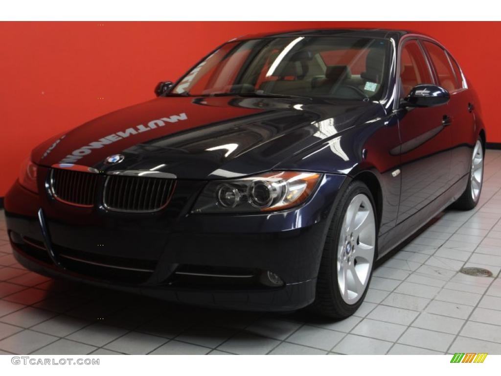 2007 3 Series 335i Sedan - Monaco Blue Metallic / Beige photo #2