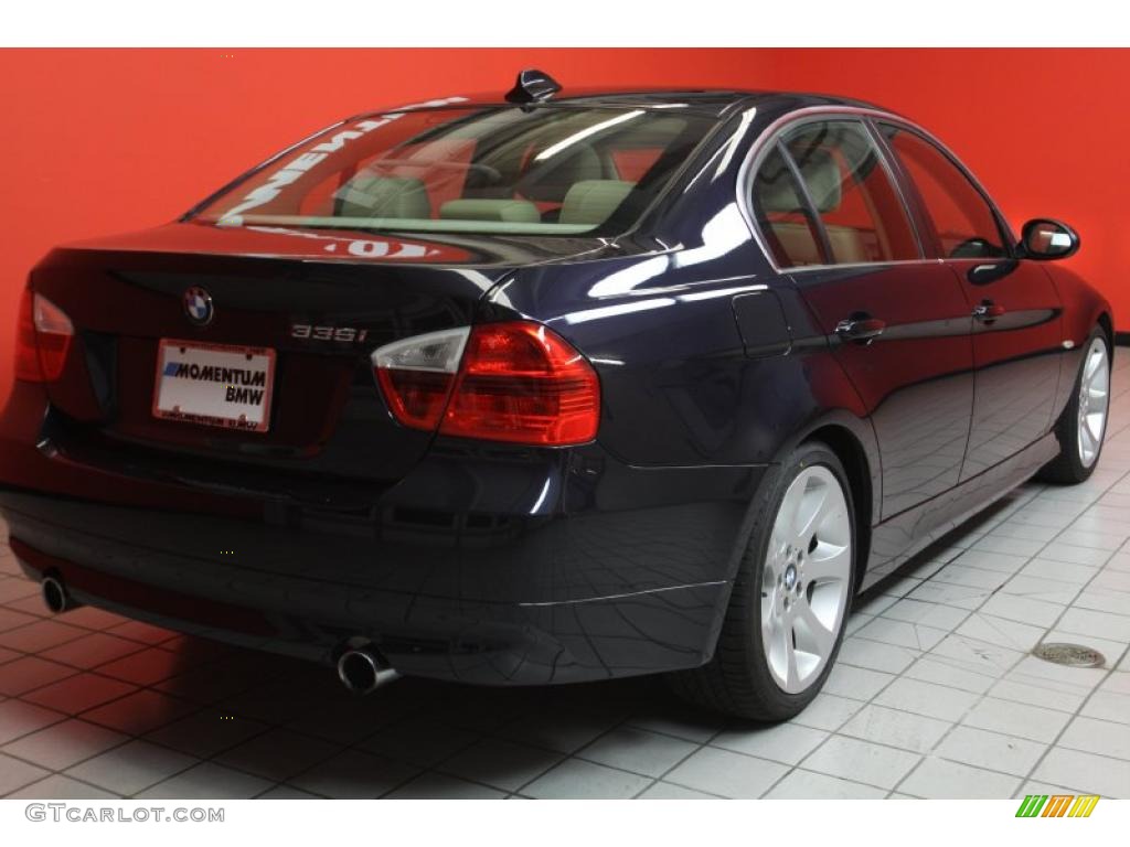 2007 3 Series 335i Sedan - Monaco Blue Metallic / Beige photo #3