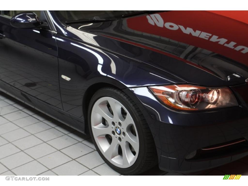 2007 3 Series 335i Sedan - Monaco Blue Metallic / Beige photo #15