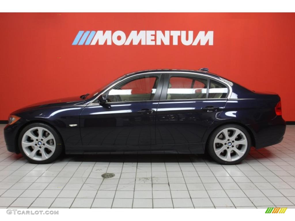 2007 3 Series 335i Sedan - Monaco Blue Metallic / Beige photo #19