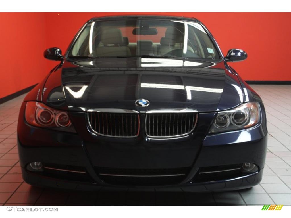2007 3 Series 335i Sedan - Monaco Blue Metallic / Beige photo #24
