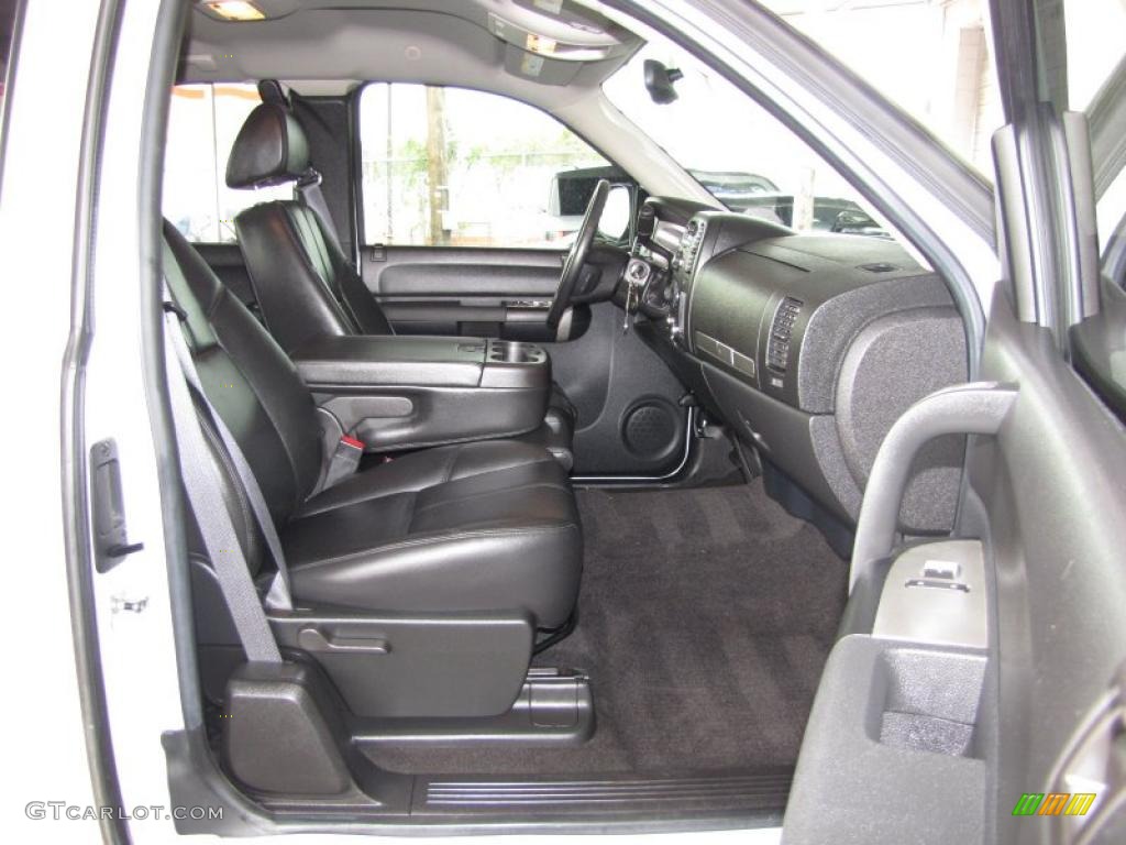 Ebony Interior 2009 Chevrolet Silverado 1500 LT Extended Cab 4x4 Photo #47403065