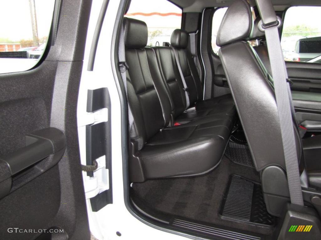 Ebony Interior 2009 Chevrolet Silverado 1500 LT Extended Cab 4x4 Photo #47403080