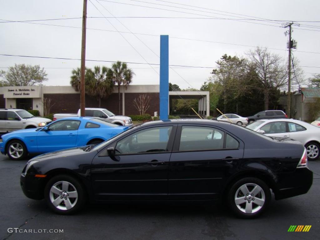 2008 Fusion SE - Dark Blue Ink Metallic / Charcoal Black photo #5