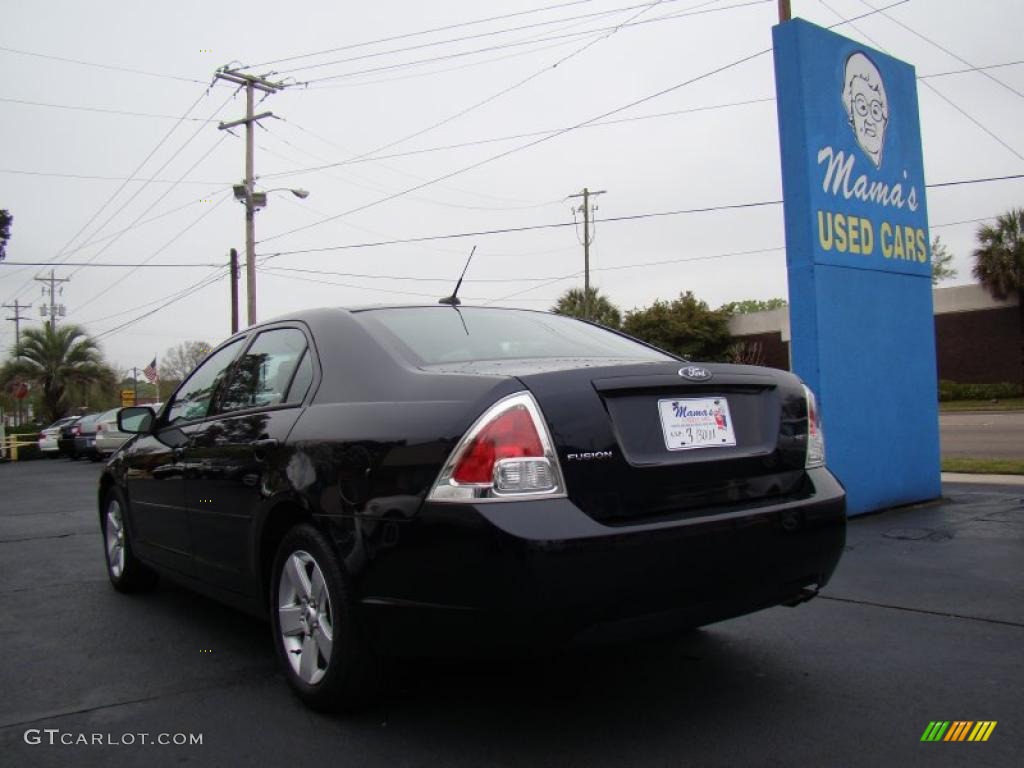 2008 Fusion SE - Dark Blue Ink Metallic / Charcoal Black photo #6