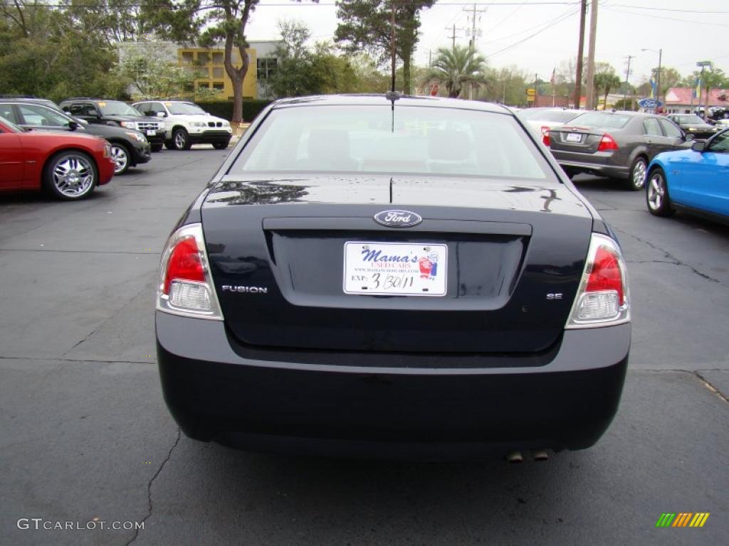 2008 Fusion SE - Dark Blue Ink Metallic / Charcoal Black photo #7