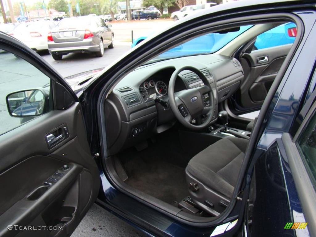 2008 Fusion SE - Dark Blue Ink Metallic / Charcoal Black photo #9