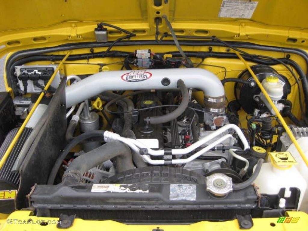 2004 Wrangler Sport 4x4 - Solar Yellow / Dark Slate Gray photo #11