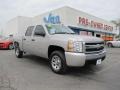 2007 Silver Birch Metallic Chevrolet Silverado 1500 LS Crew Cab  photo #1