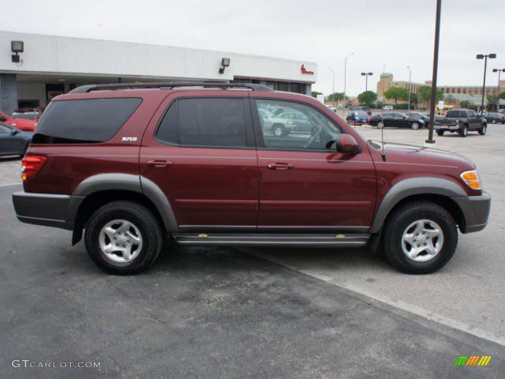 2003 Sequoia SR5 - Salsa Red Pearl / Charcoal photo #5