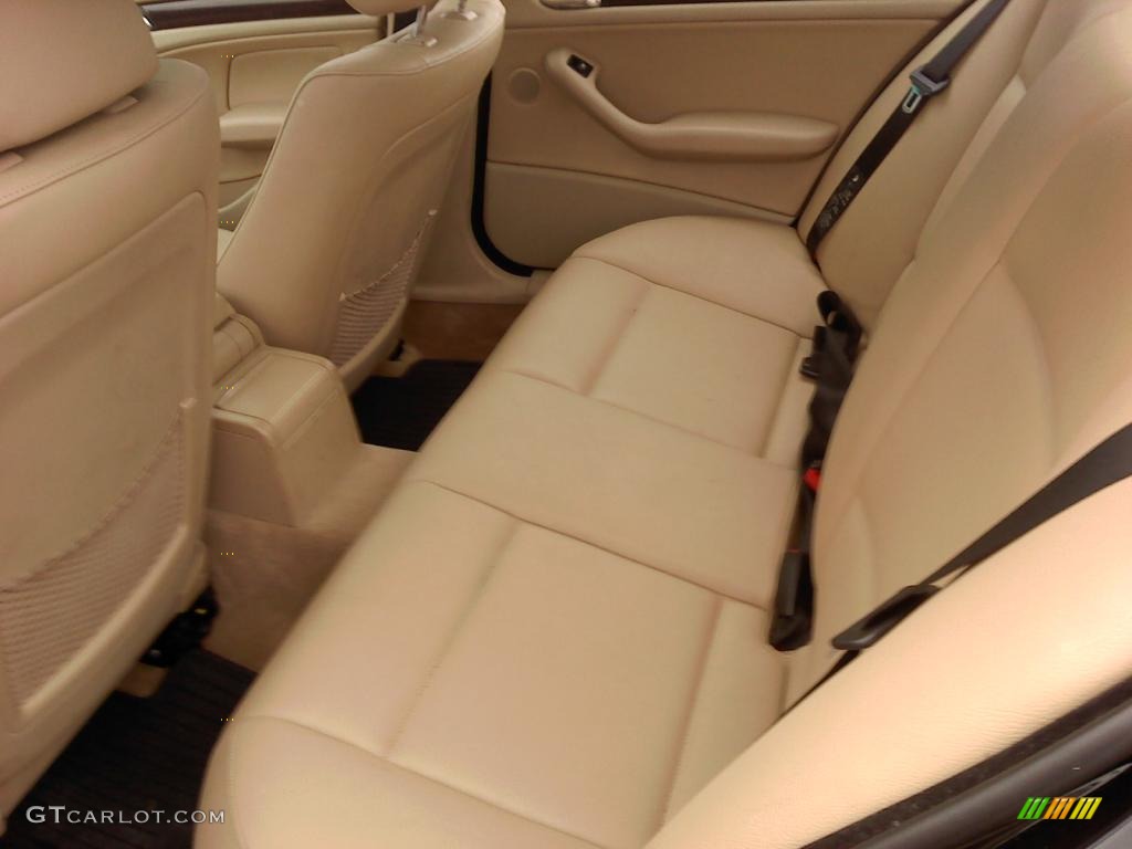 2002 3 Series 325i Sedan - Jet Black / Sand photo #8