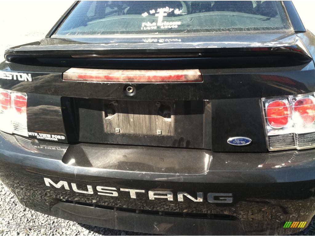 2000 Mustang V6 Coupe - Black / Medium Graphite photo #6