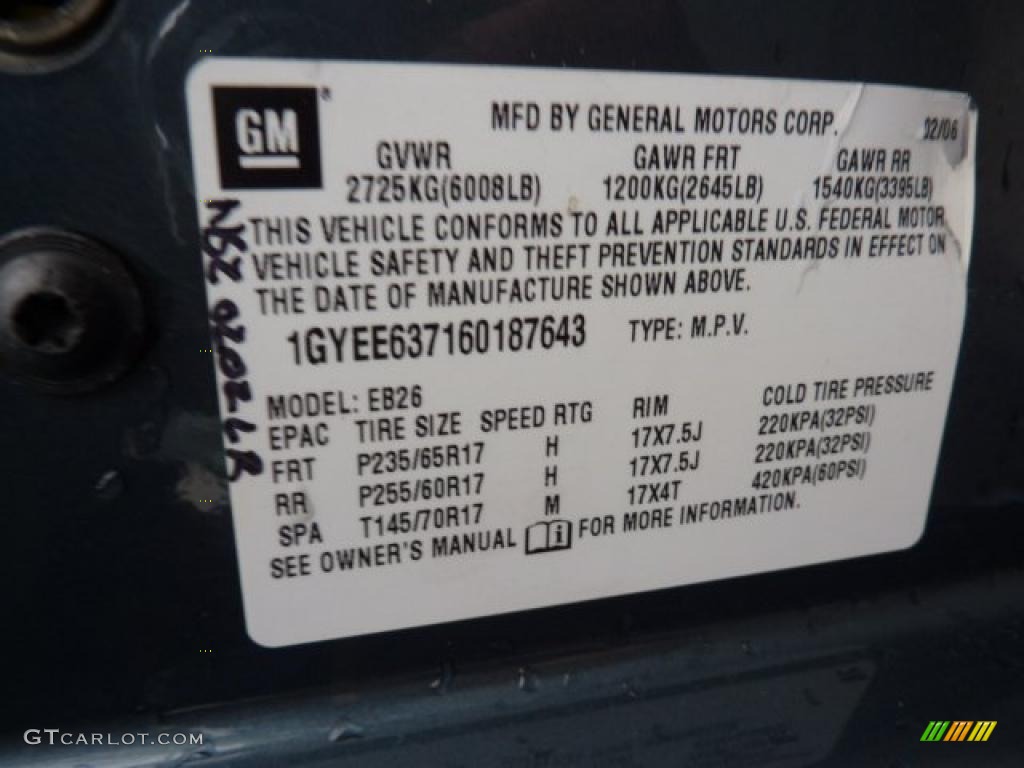 2006 SRX V6 - Stealth Gray / Ebony photo #16