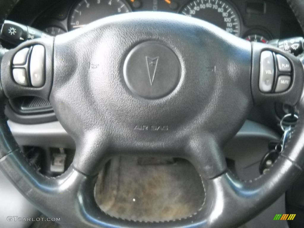 2002 Pontiac Bonneville SLE Dark Pewter Steering Wheel Photo #47407187