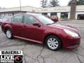 2010 Ruby Red Pearl Subaru Legacy 2.5i Premium Sedan  photo #1