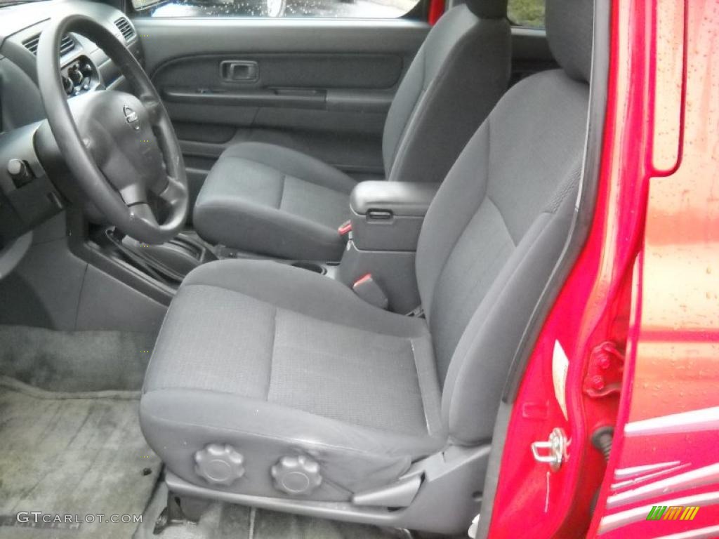 Charcoal Interior 2004 Nissan Frontier SC Crew Cab 4x4 Photo #47407940