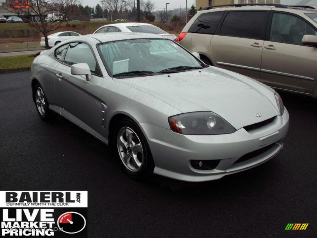 2006 Tiburon GS - Sterling Silver Metallic / Black photo #1