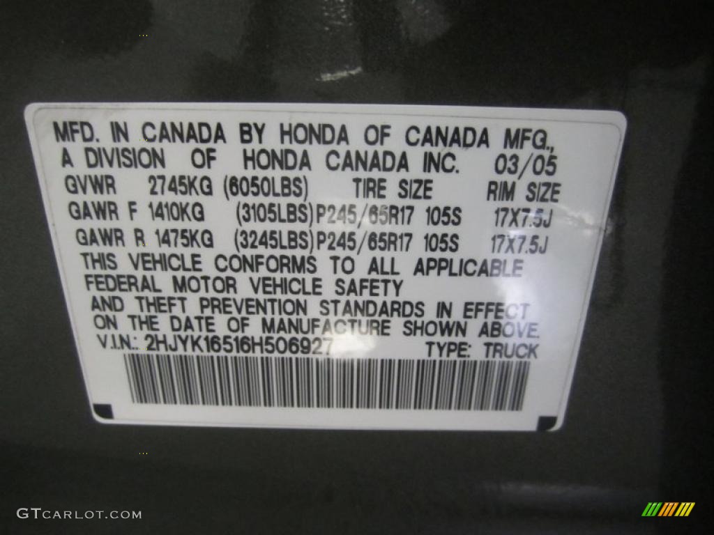 2006 Ridgeline RTL - Amazon Green Metallic / Gray photo #8