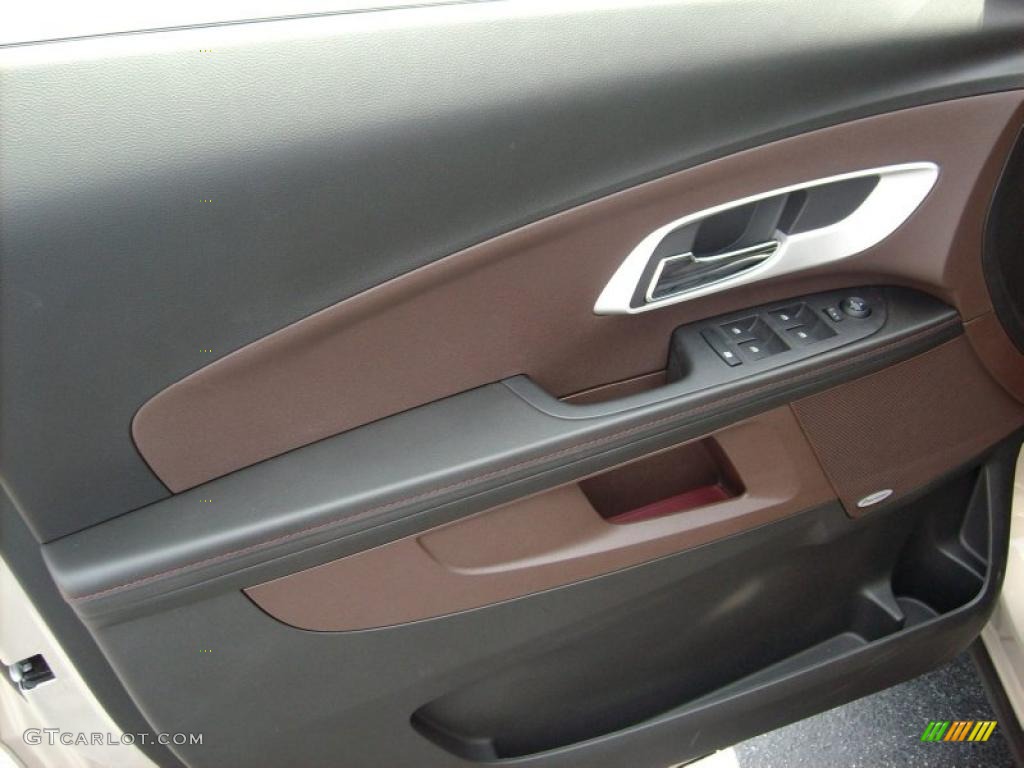 2011 Chevrolet Equinox LTZ Brownstone/Jet Black Door Panel Photo #47408795