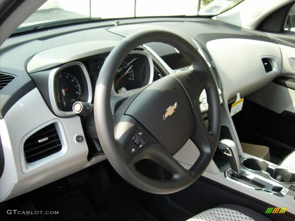 2011 Chevrolet Equinox LS Light Titanium/Jet Black Steering Wheel Photo #47409083