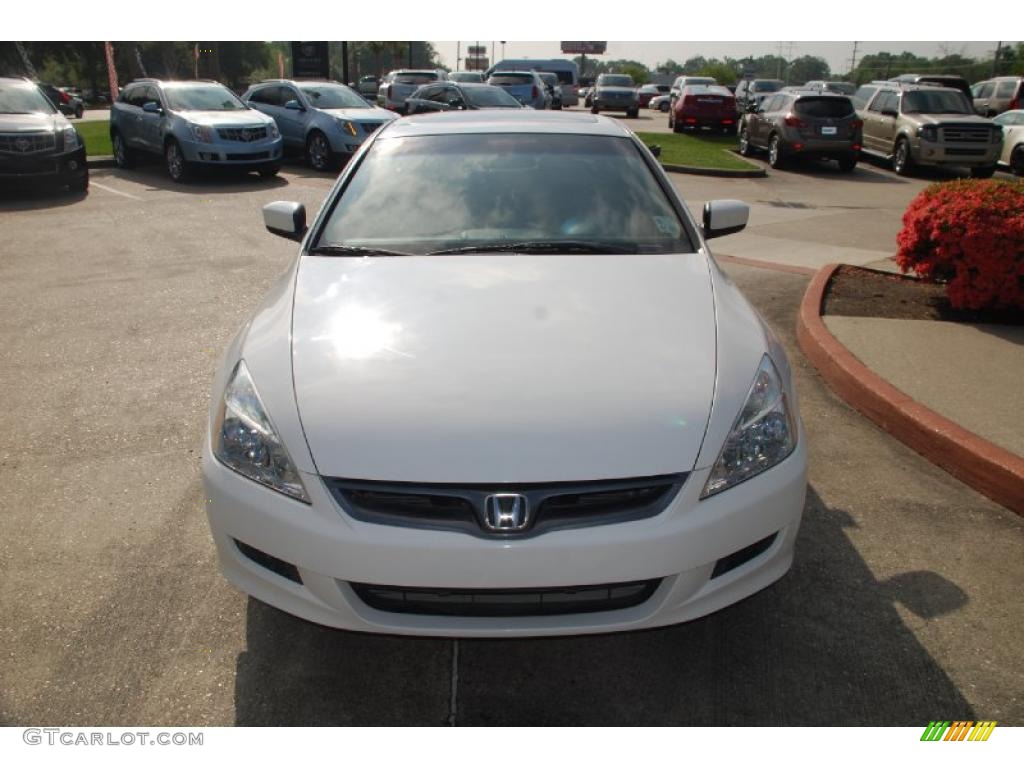2007 Accord EX-L Coupe - Taffeta White / Ivory photo #2