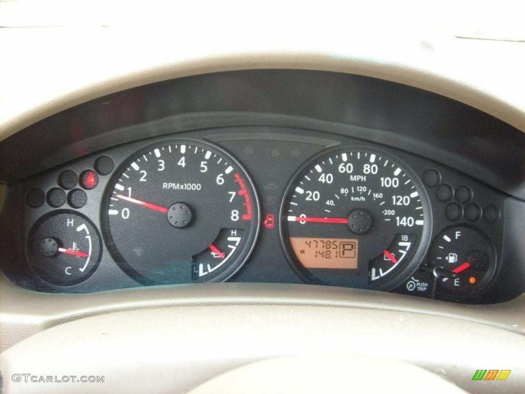 2006 Nissan Frontier SE King Cab Gauges Photo #47409351