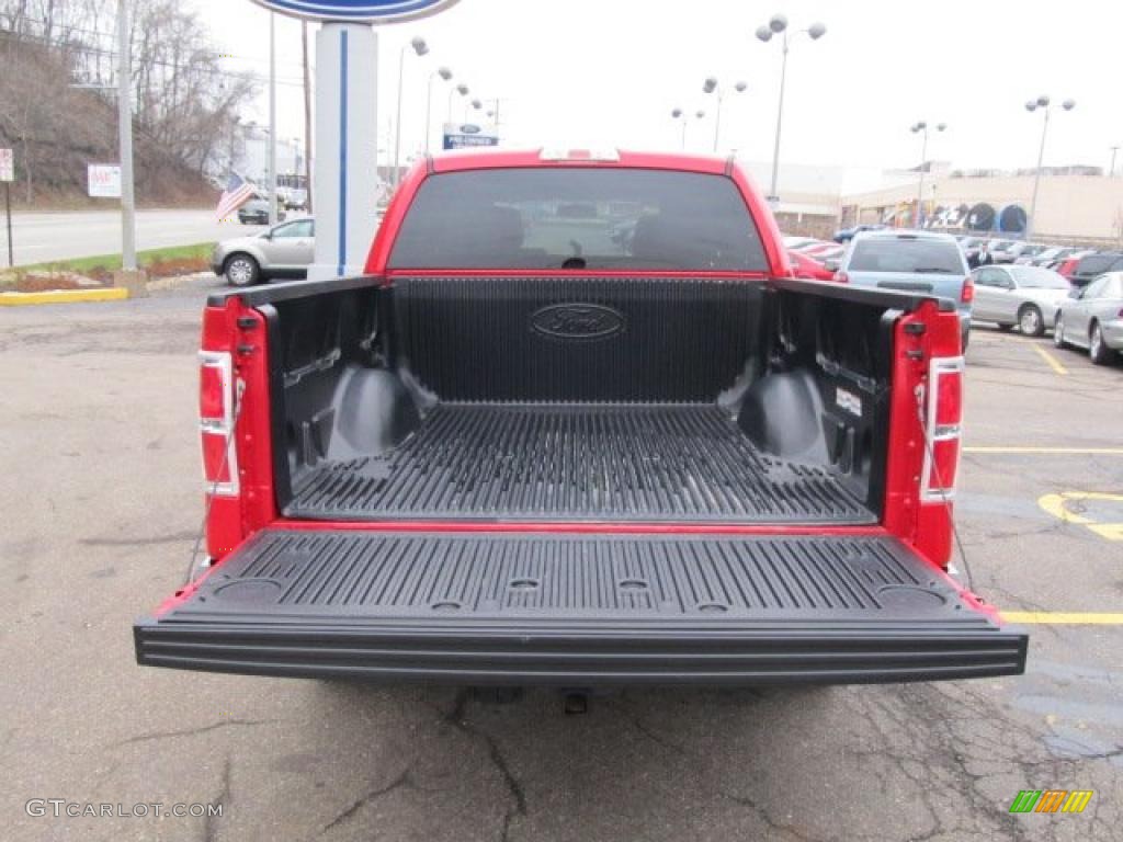 2010 F150 XLT SuperCrew 4x4 - Vermillion Red / Medium Stone photo #8