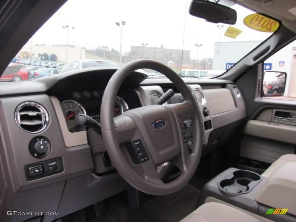 2010 F150 XLT SuperCrew 4x4 - Vermillion Red / Medium Stone photo #10