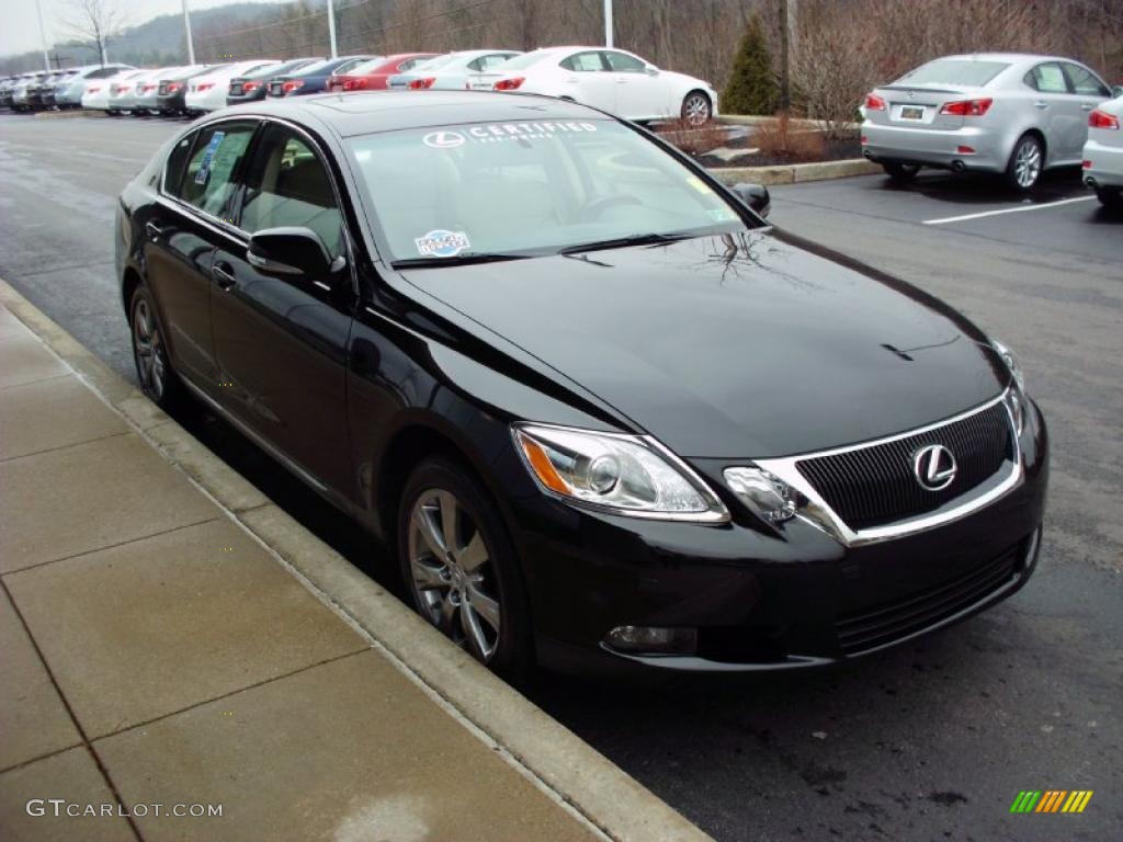 Obsidian Black 2008 Lexus GS 350 AWD Exterior Photo #47411429