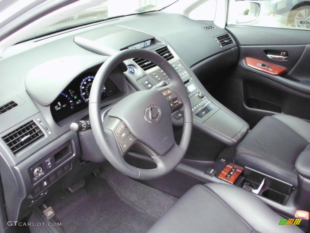 2010 HS 250h Hybrid Premium - Tungsten Silver Pearl / Black photo #10