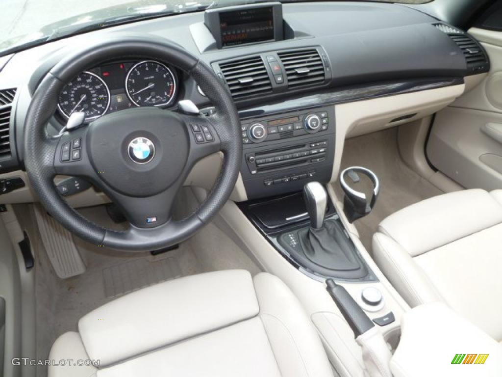 2008 1 Series 135i Convertible - Sparkling Graphite Metallic / Taupe photo #7