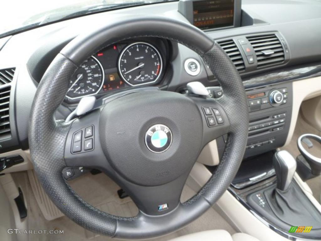 2008 1 Series 135i Convertible - Sparkling Graphite Metallic / Taupe photo #19