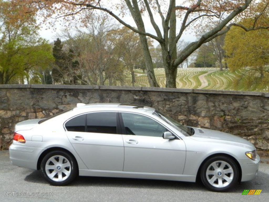2008 7 Series 750i Sedan - Titanium Silver Metallic / Flannel Grey photo #2