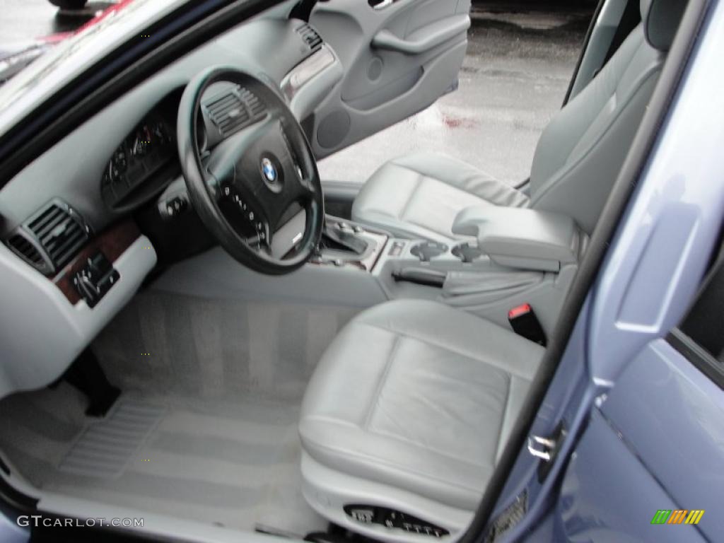 Grey Interior 2003 BMW 3 Series 325i Sedan Photo #47412539