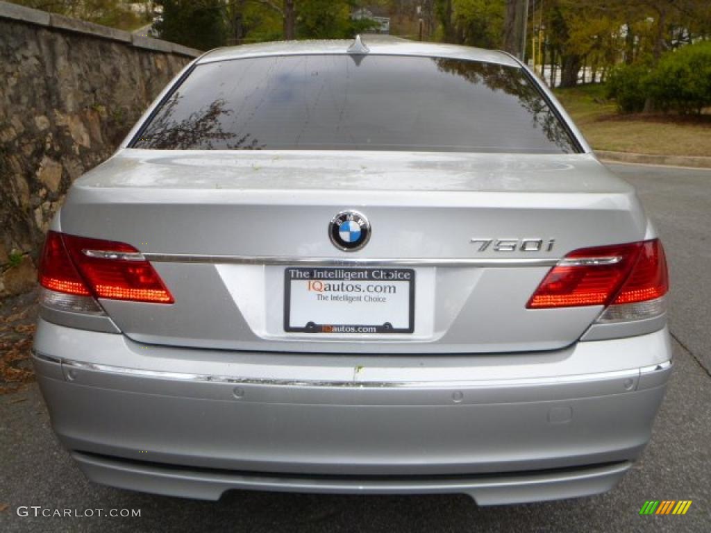 2008 7 Series 750i Sedan - Titanium Silver Metallic / Flannel Grey photo #6