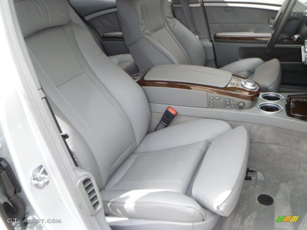 2008 7 Series 750i Sedan - Titanium Silver Metallic / Flannel Grey photo #9